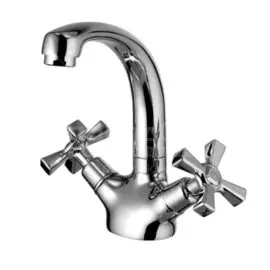 Смеситель для раковины, Lemark, Benefit, с кран-буксой, хром, LM2507C