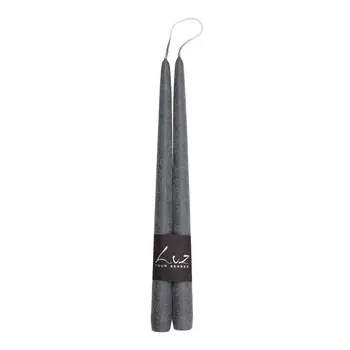 Набор Luz your senses Рустик из 2 свечей 30 см базальтовый