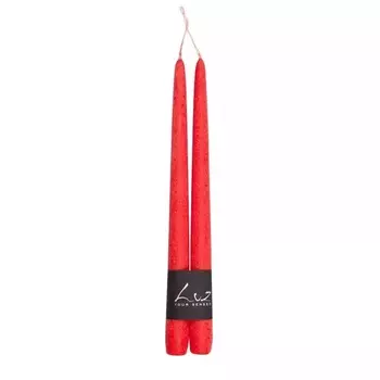Набор Luz your senses Рустик из 2 свечей 30 см красный