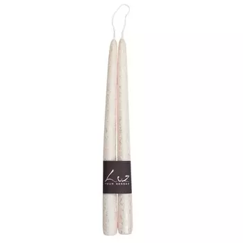 Набор Luz your senses Рустик из 2 свечей 30 см жемчужный