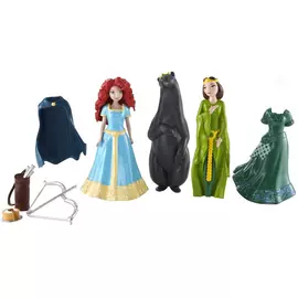 Набор Mattel Храбрая сердцем принцесса Мерида+королева+медведь