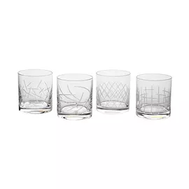 Набор низких стаканов Bohemia Glass Арлекино 4 шт