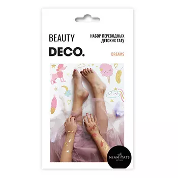 Набор переводных татуировок для тела DECO. GOLDEN STORY by Miami tattoos Dreams