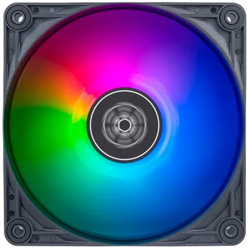 Вентилятор Silverstone SST-VS120B-ARGB, 120 мм, 2000rpm, 30.6 дБ, 4-pin PWM, 1шт, черный, ARGB подсветка (G52VS120BARGB20)