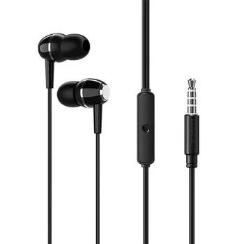 Проводная гарнитура Borofone BM36, Jack 3.5mm, черный (09691)