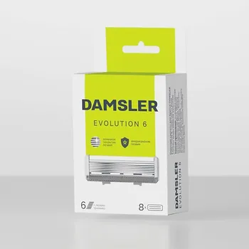 DAMSLER Кассеты для бритья, 6 лезвий Evolution 8.0