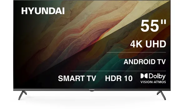 Телевизор 55" Hyundai H-LED55BU7009, 3840x2160, DVB-T /T2 /C, HDMIx3, USBx2, WiFi, Smart TV, черный (H-LED55BU7009)