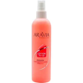ARAVIA PROFESSIONAL Лосьон для тела для подготовки кожи перед депиляцией с экстрактами мяты и березы Lotion Pre-epil