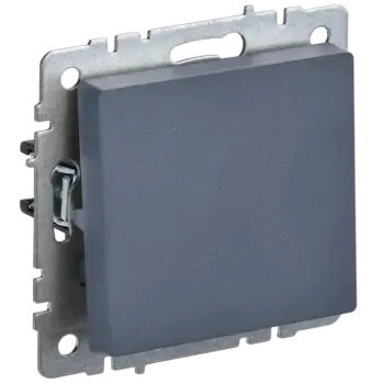 Выключатель IEK Brite ВС10-1-0-БрМ, 1кл., скрытый монтаж, механизм с накладкой без рамки, маренго (BR-V10-0-10-K35)