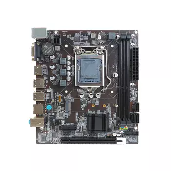 Материнская плата BaseTech H61M, Socket1155, Intel H61, 2xDDR3, PCI-Ex16, 3SATA2, 5.1-ch, GLAN, VGA, HDMI, mATX, Retail
