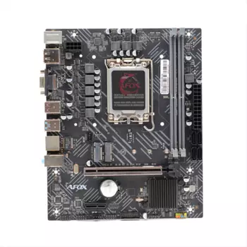 Материнская плата AFOX IH610D4-MA-V4, Socket1700, Intel H610, 2xDDR4, PCI-Ex16, 4SATA3, 5.1-ch, GLAN, 4 USB 3.0, VGA, HDMI, DP, mATX, Retail