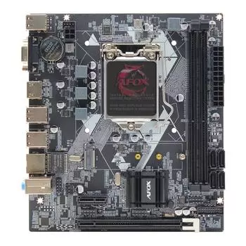 Материнская плата AFOX IH61-MA2-V3, Socket1155, Intel H61, 2xDDR3, PCI-Ex16, 4SATA3, 5.1-ch, 2 USB 3.2, VGA, HDMI, mATX, Retail