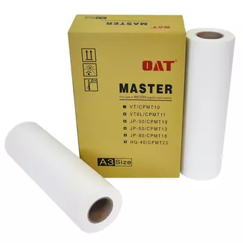 Мастер-пленка OAT A3 - VT/CPMT10 для Ricoh VT 3000/3300/ 3830/3600/3950/3750/ 3800/5385/5171/5270/5375/ 5376/5359 (6777)