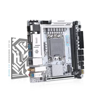 Материнская плата HUANANZHI B660M-ITX, Socket1700, Intel B660, 2xDDR4, PCI-Ex16, 4SATA3, 5.1-ch, 2.5GLAN, 6 USB 3.2, VGA, HDMI, DP, mini-ITX, Retail