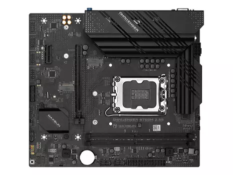 Материнская плата MaxSun Challenger B760M 2.5G, Socket1700, Intel B760, 2xDDR4, PCI-Ex16, 3SATA3, 5.1-ch, 2.5GLAN, 5 USB 3.2, VGA, HDMI, mATX, Bulk
