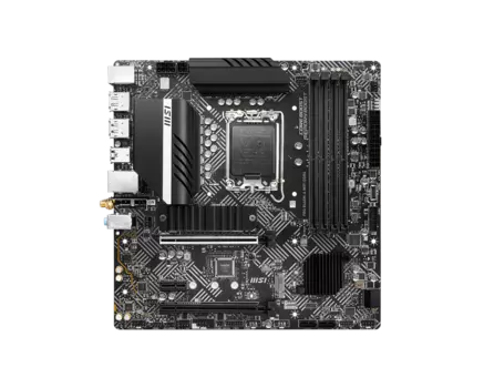Материнская плата MSI PRO B660M-A WIFI DDR4, Socket1700, Intel B660, 4xDDR4, 2PCI-Ex16, 4SATA3, 7.1-ch, 2.5GLAN, 6 USB 3.2, 1 USB Type-C, HDMI, DP, mATX, Retail