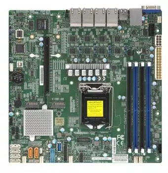 Материнская плата Supermicro MBD-X11SCM-LN8F, 1xSocket1151v2, iC246, 4xDDR4, PCI-Ex16, 1xM.2, 6SATA3 RAID 0/1/5/10, 8GLAN, 4USB 2.0, 5USB 3.1, VGA, mATX, Retail