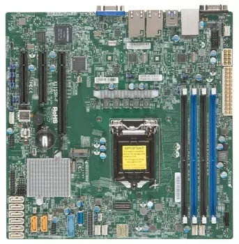 Материнская плата Supermicro MBD-X11SSH-F, 1xSocket1151, iC236, 4xDDR4, PCI-Ex16, 2PCI-Ex8, 1xM.2, 8SATA3 RAID 0/1/5/10, 2GLAN, 6USB 2.0, 5USB 3.0, VGA, mATX, Retail