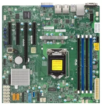 Материнская плата Supermicro MBD-X11SSM-F, 1xSocket1151, iC236, 4xDDR4, PCI-Ex16, 3PCI-Ex8, 8SATA3 RAID 0/1/5/10, 2GLAN, 6USB 2.0xUSB 2.0, 5USB 3.0xUSB 3.0, VGA, mATX, Retail