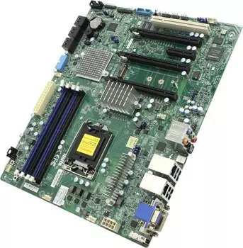 Материнская плата Supermicro X11SAT-F, 1xSocket1151, iC236, 4xDDR4, 3PCI-Ex16, 1xM.2-PCI-E, 6SATA3 RAID 0/1/5/10, 7.1-ch, 2GLAN, 4xUSB 2.0, 1xUSB 3.0, 7xUSB 3.1, VGA, DVI, HDMI, DisplayPort, ATX, Retail (MBD-X11SAT-F-O)