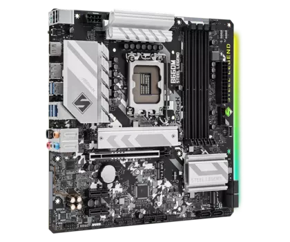 Материнская плата ASRock B660M STEEL LEGEND, Socket1700, Intel B660, 4xDDR4, PCI-Ex16, 6SATA3, 7.1-ch, 6 USB 3.2, 1 USB Type-C, HDMI, DP, mATX, Retail