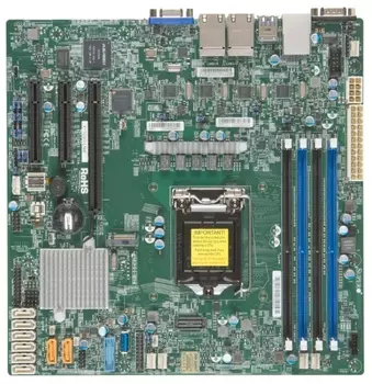 Материнская плата Supermicro X11SSH-LN4F, 1xSocket1151, iC236, 4xDDR4, PCI-Ex16, 2PCI-Ex8, 1xM.2-PCI-E, 8SATA3 RAID 0/1/5/10, 4GLAN, 6xUSB 2.0, 5xUSB 3.0, VGA, mATX, Retail (MBD-X11SSH-LN4F-O)