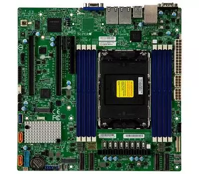 Материнская плата Supermicro X13SEM-F, 1xLGA4677, Intel C741, 8xDDR5, 2PCI-Ex16, PCI-Ex8, 2xM.2-PCI-E, 10SATA3 RAID 0/1/5/10, 2xGLAN, IPMI, 6xUSB 2.0, VGA, mATX, Bulk (MBD-X13SEM-F-B)