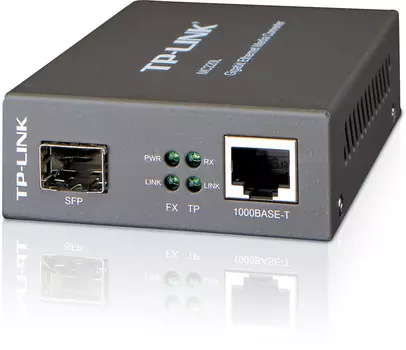 Медиаконвертер TP-Link MC220L, RJ-45x1 Гбит/с, SFPx1 Гбит/с, (MC220L V4)