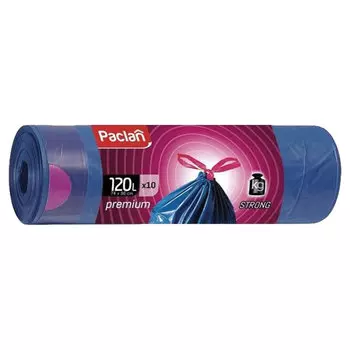 Мешки для мусора PACLAN 120л, 10шт., синий (513721)