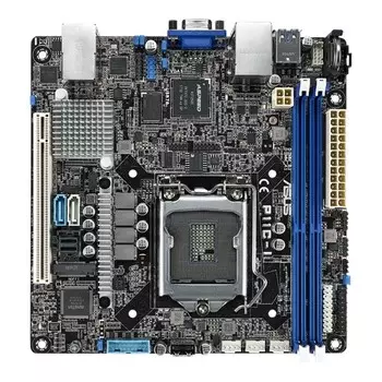 Материнская плата ASUS P11C-I, 1xSocket1151, iC242, 2xDDR4, PCI-Ex16, 1xM.2-PCI-E/SATA, 6SATA3 RAID 0/1/5/10, 2GLAN, 4xUSB 3.1, VGA, mini-ITX, Retail (90SB06T0-M0UAY0)
