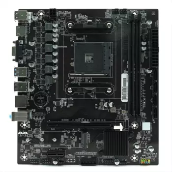Материнская плата AFOX A320-MA-V4, SocketAM4, AMD A320, 2xDDR4, PCI-Ex16, 4SATA3, 5.1-ch, GLAN, 4 USB 3.0, VGA, HDMI, mATX, Retail