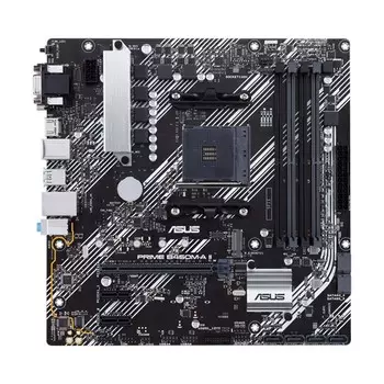 Материнская плата ASUS PRIME B450M-A II, SocketAM4, AMD B450, 4xDDR4, PCI-Ex16, 6SATA3, 7.1-ch, GLAN, 8 USB 3.2, VGA, DVI, HDMI, mATX, Retail