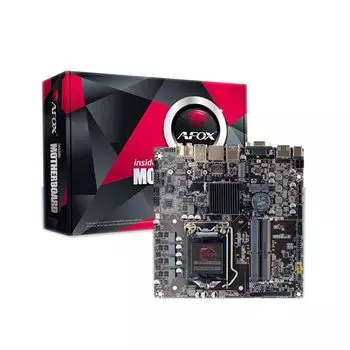 Материнская плата AFOX AFH510-MI-V2, Socket1200, Intel H510, 2xDDR4 SODIMM, 2SATA2, 5.1-ch, GLAN, 2 USB 3.2, VGA, HDMI, mini-ITX, Retail
