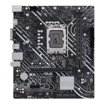 Материнская плата ASUS PRIME H610M-K D4, Socket1700, Intel H610, 2xDDR4, PCI-Ex16, 4SATA3, 7.1-ch, GLAN, 4 USB 3.2, VGA, HDMI, mATX, Retail