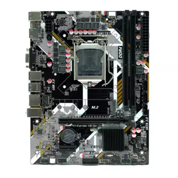 Материнская плата AFOX IB250-MA6-V4, Socket1151, Intel B250, 2xDDR4, PCI-Ex16, 3SATA3, 5.1-ch, GLAN, 2 USB 3.0, VGA, HDMI, mATX, Retail