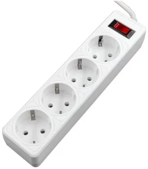 Сетевой фильтр 5bites SP4W-518 GARDA 4S/3*0.75MM2/1.8M/WHITE