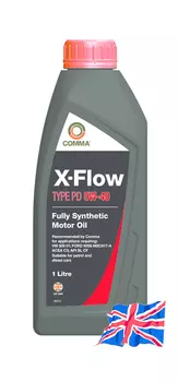 Моторное масло COMMA XFPD1L 5W-40 синтетическое 1 л