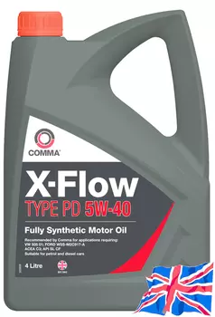 Моторное масло COMMA XFPD4L 5W-40 синтетическое 4 л
