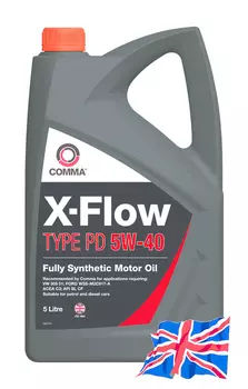 Моторное масло COMMA XFPD5L 5W-40 синтетическое 5 л