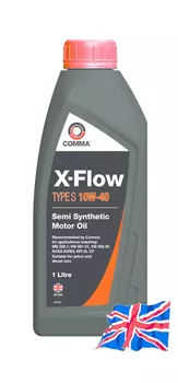 Моторное масло COMMA XFS1L 10W-40 полусинтетическое 1 л
