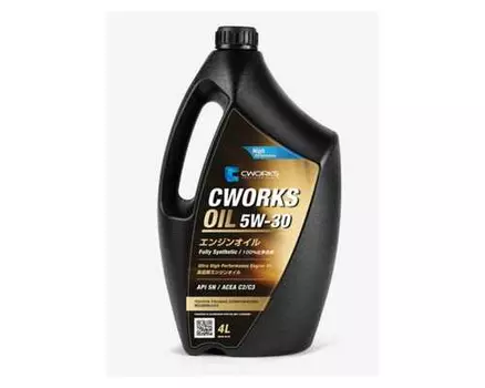 Моторное масло CWORKS A130R8004 5W-30 синтетическое 4 л