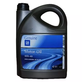 Моторное масло GM 93165216 10W-40 полусинтетическое 5 л