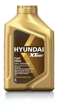 Моторное масло HYUNDAI XTEER 1011001 5W-40 синтетическое 1 л