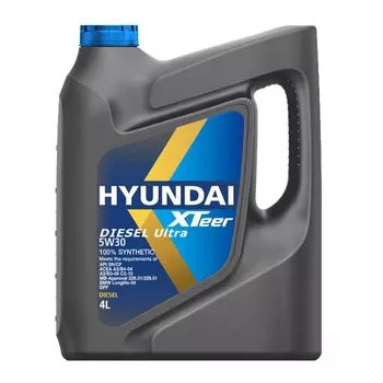 Моторное масло HYUNDAI XTEER 1041222 5W-30 синтетическое 4 л