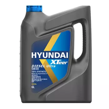 Моторное масло HYUNDAI XTEER 1061001 5W-30 синтетическое 6 л
