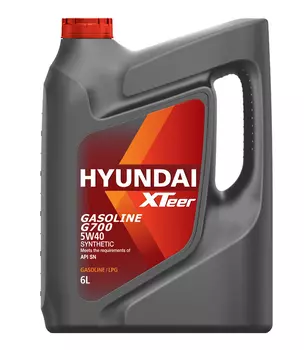 Моторное масло HYUNDAI XTEER 1061136 5W-40 синтетическое 6 л