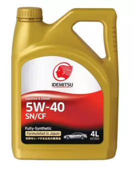 Моторное масло IDEMITSU 30015048746 5W-40 синтетическое 4 л
