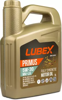Моторное масло LUBEX L034-1319-0405 5W-30 синтетическое 5 л