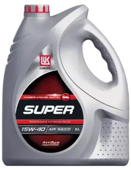 Моторное масло LUKOIL 19196 15W-40 минеральное 5 л