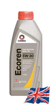 Моторное масло COMMA ECR1L 5W-30 синтетическое 1 л